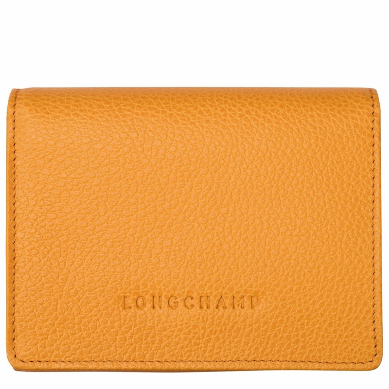 Apricot Longchamp Le Foulonne Women's Wallets